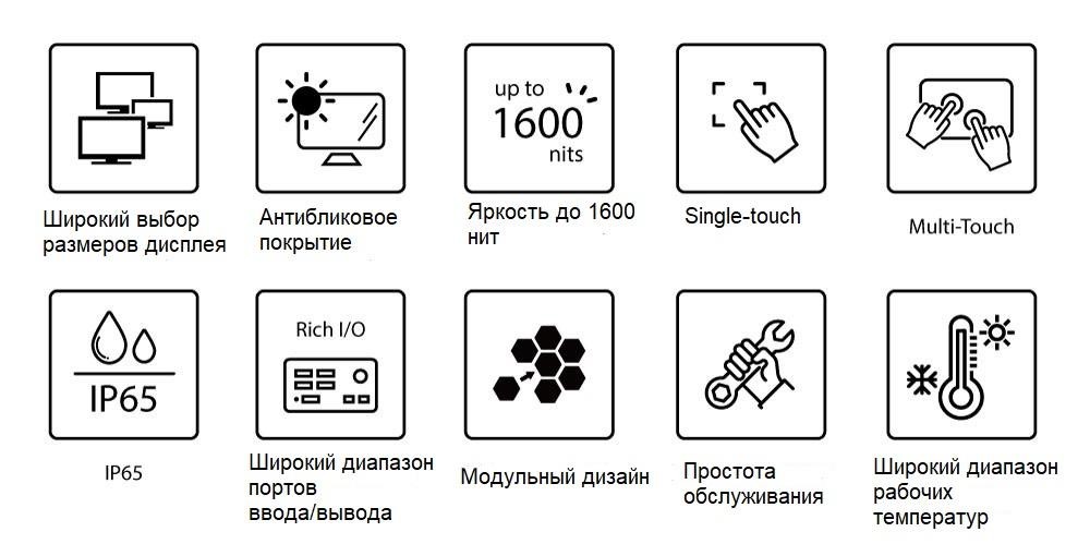 Cincoze  Crystal – промышленные панельные ПК и антибликовые дисплеи для «умной»  инфраструктуры